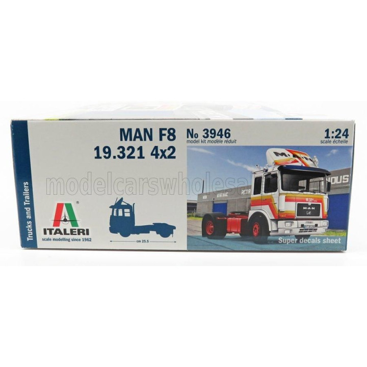ITALERI MAN 19.321 F8 TURBO TRACTOR TRUCK 2-ASSI 1975 1/24