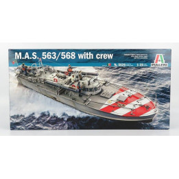 ITALERI BOAT MAS M.A.S. 563/568 MILITARY WITH CREW 1/35