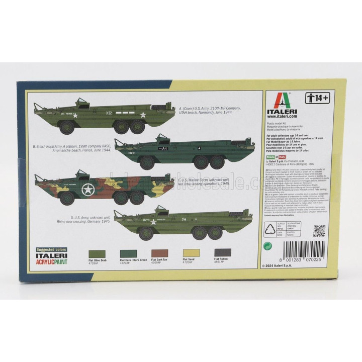 ITALERI GMC DUKW TRUCK BOAT ANFIBIO MILITARY 1944 1/72