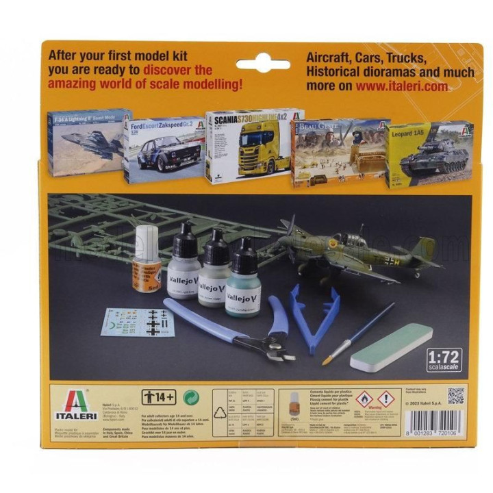 ITALERI JUNKERS JU-87B AIRPLANE STUKA MILITARY 1935 1/72