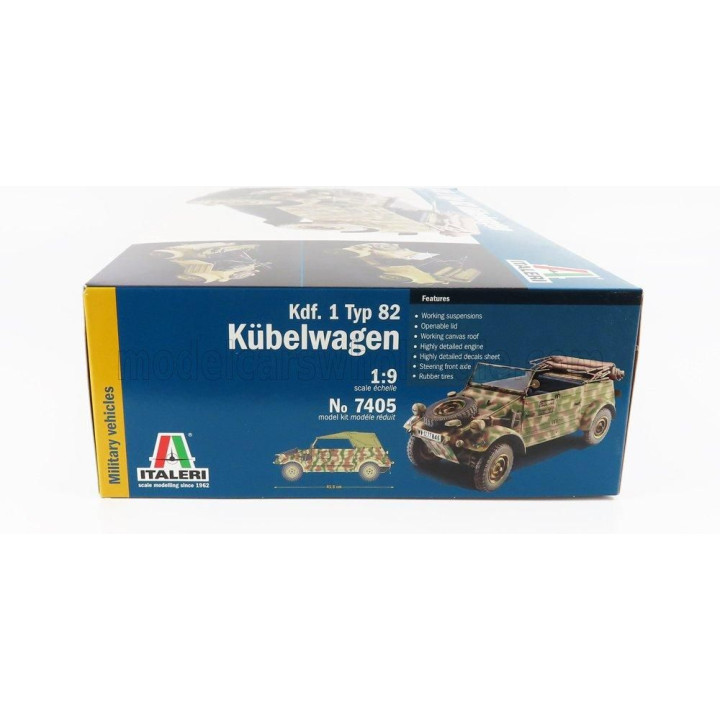 ITALERI VOLKSWAGEN TYPE 82 CABRIOLET OPEN MILITARY 1940 1/9