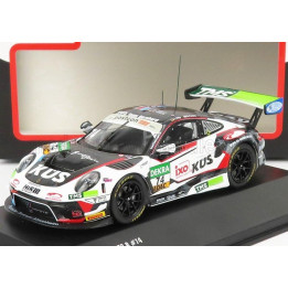 IXO MODELS PORSCHE 911 991 GT3 R TEAM KUS 75 BERNHARD N 74 ADAC GT MASTERS 2021 J.FITTJE - D.PEREIRA - WHITE BLACK RED 1/43
