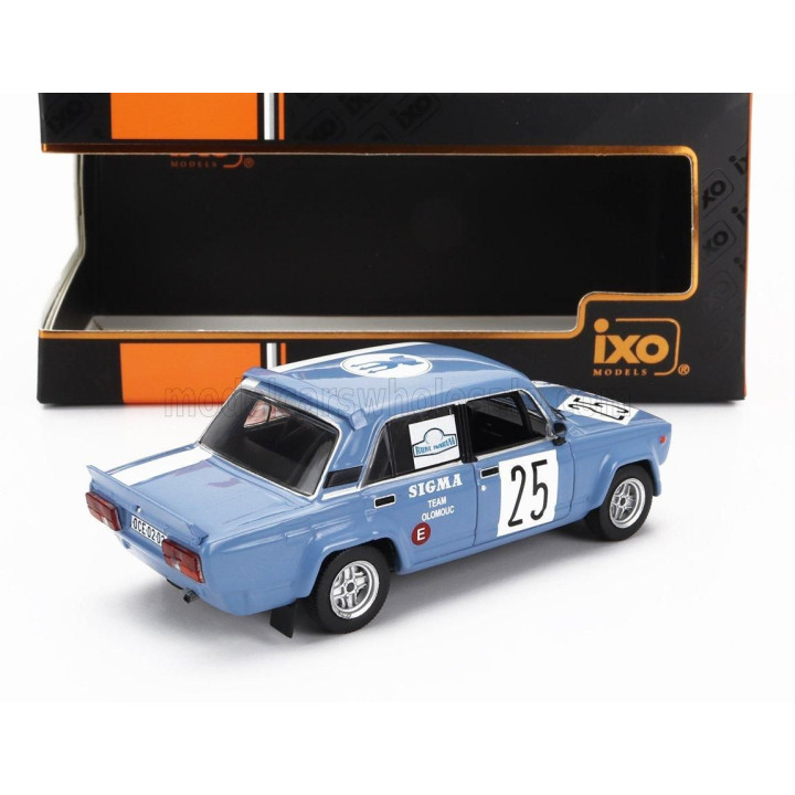 IXO MODELS LADA FIAT 2105 VFTS N 25 RALLY PRIBRAM 1986 VACLAV CHLUSTINA - MIROSLAV HRBEK - LIGHT BLUE 1/43