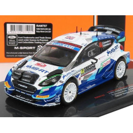 IXO MODELS FORD ENGLAND FIESTA WRC N 44 RALLY MONTECARLO 2021 G.GREENSMITH - E.EDMONDSON - BLUE WHITE 1/43