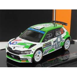 IXO MODELS ŠKODA FABIA RALLY2 EVO N 22 RALLY MONTECARLO 2022 N.GRYAZIN - K.ALEEKSANDROV - GREEN WHITE GREY 1/43