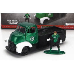 JADA CHEVROLET COE TRUCK WITH GREEN LANTERN FIGURE 1952 - GREEN BLACK 1/32