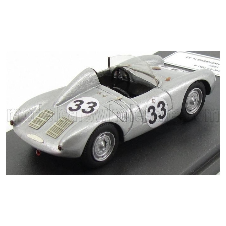 JOLLY MODEL PORSCHE 550RS SPIDER N 33 24h LE MANS 1957 HERRMANN - FRANKENBERG - SILVER 1/43