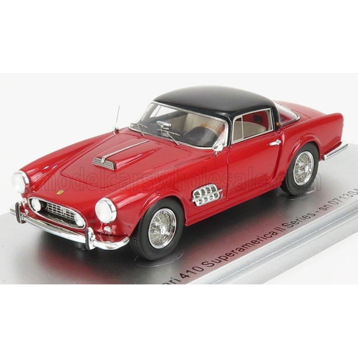 KESS MODEL FERRARI 410 SUPERAMERICA 2S sn0713SA 1957 - RED MET BLACK 1/43