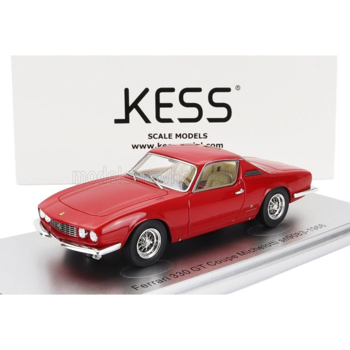 KESS MODEL FERRARI 330 GTC COUPE MICHELOTTI 1966 - RED 1/43
