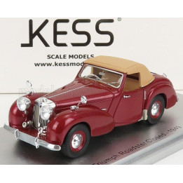 KESS MODEL TRIUMPH ROADSTER CLOSED 1949 - RED MET BEIGE 1/43