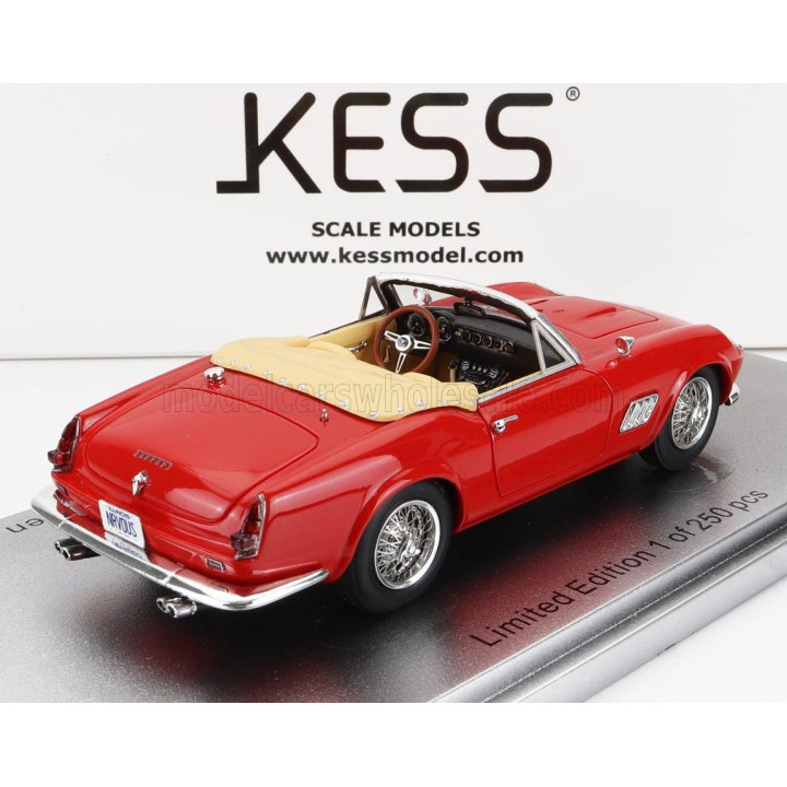 KESS MODEL MODENA 250GT CALIFORNIA SPIDER OPEN 1961 MOVIE - RED 1/43