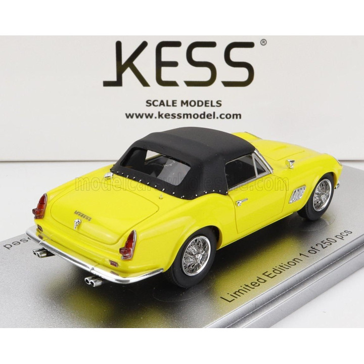 KESS MODEL MODENA 250GT CALIFORNIA SPIDER CLOSED 1961 - YELLOW BLACK 1/43