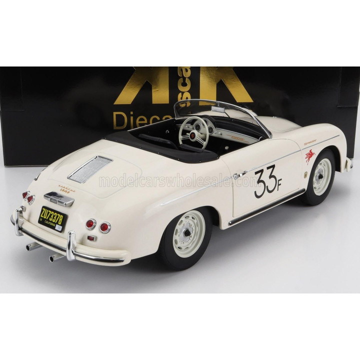 KK SCALE PORSCHE 356A SPEEDSTER N 33 1955 - WHITE 1/12