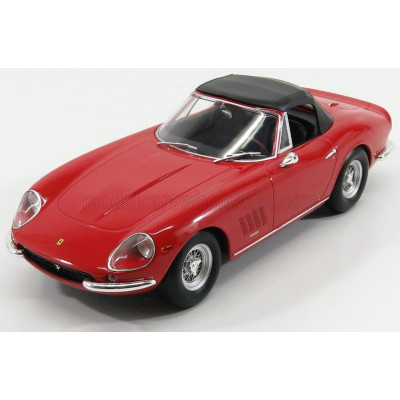 KK SCALE FERRARI 275 GTB/4 NART SPIDER 1967 - RED 1/18