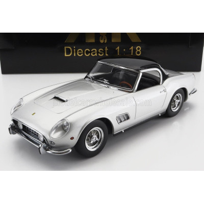 KK SCALE FERRARI 250GT CALIFORNIA SPIDER WITH HARD-TOP 1960 - SILVER 1/18
