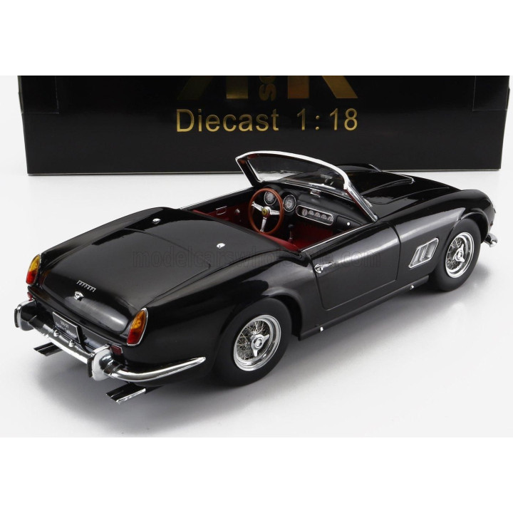 KK SCALE FERRARI 250GT CALIFORNIA SPIDER WITH HARD-TOP 1960 - BLACK 1/18
