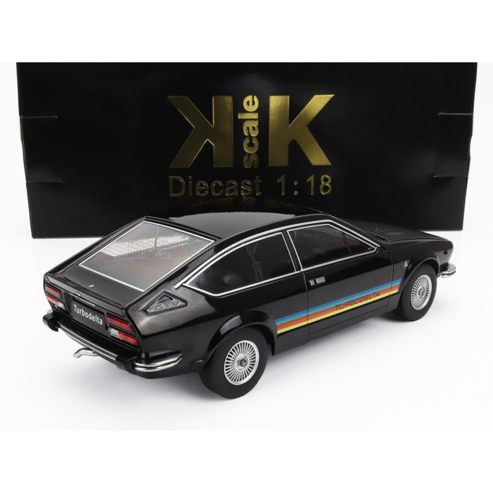 KK SCALE ALFA ROMEO ALFETTA 2000 GTV TURBODELTA 1979 - 2 TONE BLACK 1/18