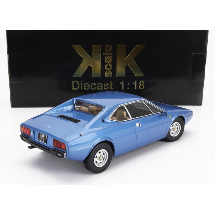 KK SCALE FERRARI DINO 208 GT4 1975 - BLUE 1/18