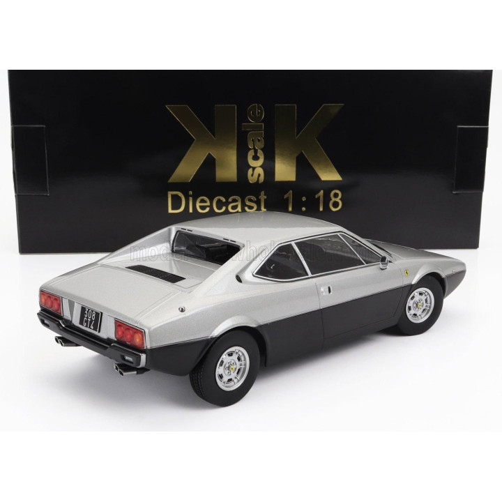 KK SCALE FERRARI DINO 308 GT4 1974 - SILVER BLACK 1/18