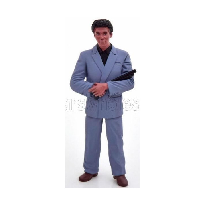 KK SCALE FIGURES RICO STANDING FOR FERRARI TESTAROSSA MKI USA VERSION 1984 - MONODADO - MONOSPECCHIO - BLUE BLACK 1/18