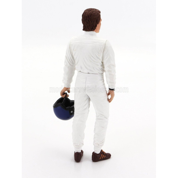 KK SCALE FIGURES STEVE STANDING FOR PORSCHE 356 A SPEEDSTER 1955 - WHITE 1/12