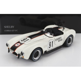 KYOSHO FORD USA SHELBY COBRA 427 S/C SPIDER ESSEX WIRE N 91 500km BRIDGEHAMPTON 1965 S.SCOTT - WHITE 1/18