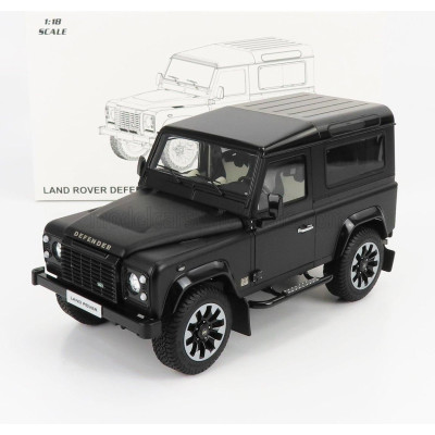 LCD MODEL LAND ROVER DEFENDER 90 WORKS V8 70th EDITION 2018 - MATT BLACK 1/18