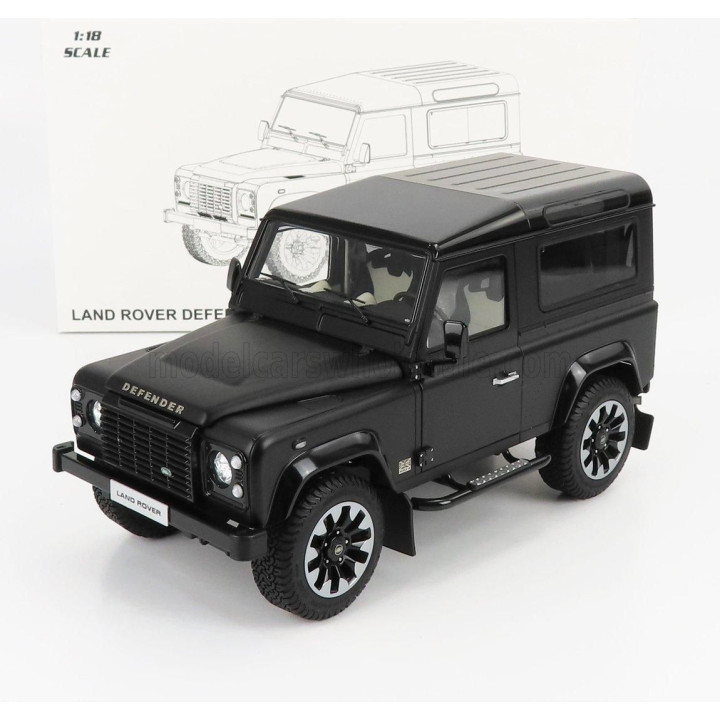LCD MODEL LAND ROVER DEFENDER 90 WORKS V8 70th EDITION 2018 - MATT BLACK 1/18