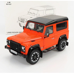LCD MODEL LAND ROVER DEFENDER 90 WORKS V8 70th EDITION 2018 - ORANGE 1/18