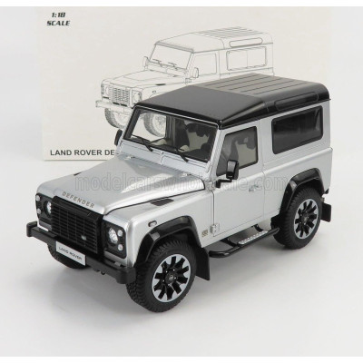 LCD MODEL LAND ROVER DEFENDER 90 WORKS V8 70th EDITION 2018 - SILVER 1/18