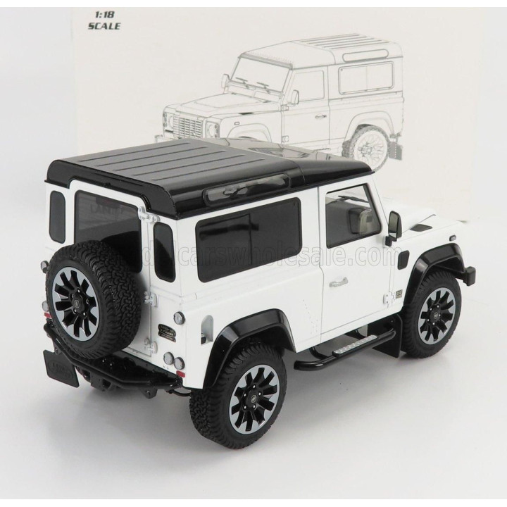 LCD MODEL LAND ROVER DEFENDER 90 WORKS V8 70th EDITION 2018 - WHITE 1/18