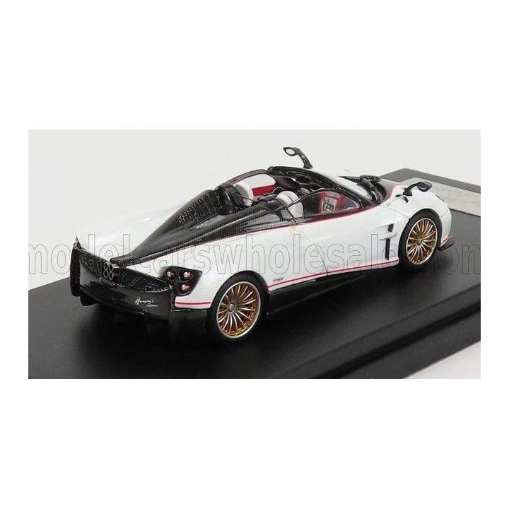 LCD MODEL PAGANI HUAYRA ROADSTER 2018 - WHITE PEARL MET 1/64