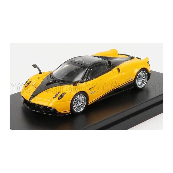 LCD MODEL PAGANI HUAYRA ROADSTER 2018 - YELLOW BLACK 1/64