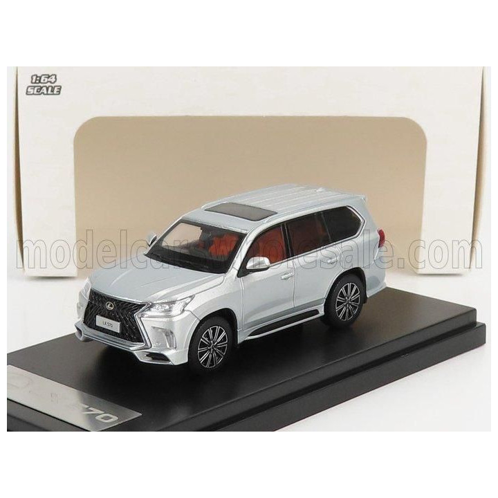 LCD MODEL LEXUS LX570 2018 - SILVER 1/64