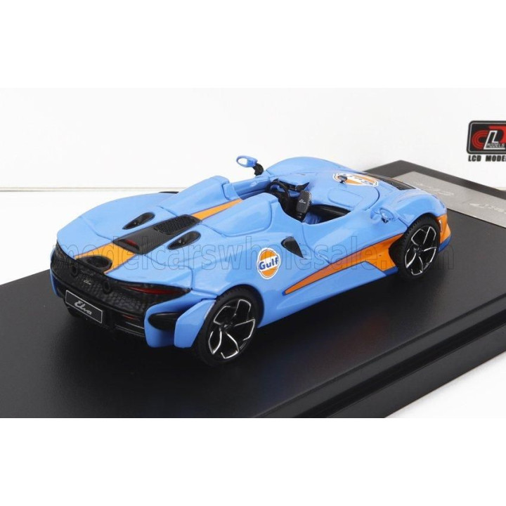 LCD MODEL McLAREN ELVA GULF LIVERY 2020 - LIGHT BLUE ORANGE 1/64