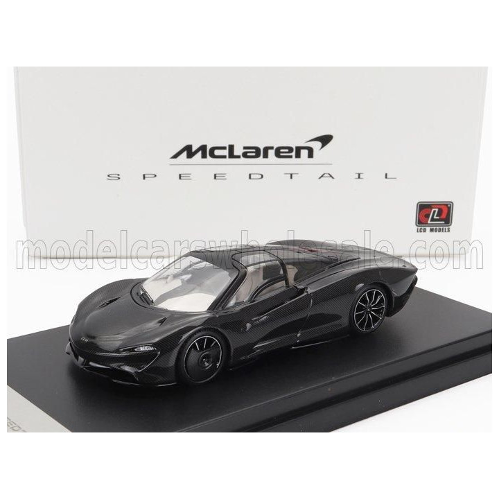 LCD MODEL McLAREN SPEEDTAIL 2019 - BLACK CARBON FIBER 1/64