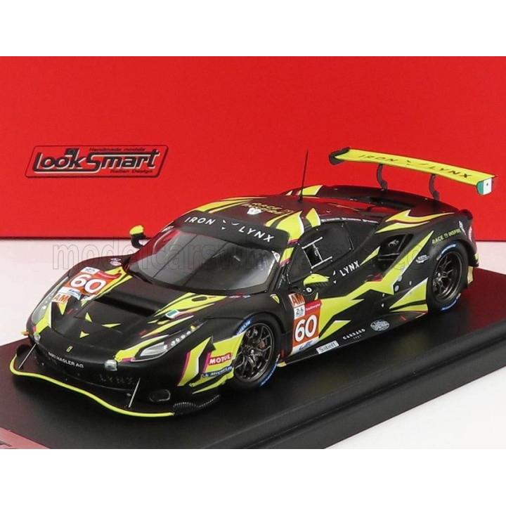 LOOKSMART FERRARI 488 GTE IRON LYNX TEAM N 60 24h LE MANS 2021 RAFFAELE GIAMMARIA - PAOLO RUBERTI - CLAUDIO SCHIAVONI - MATT BLA