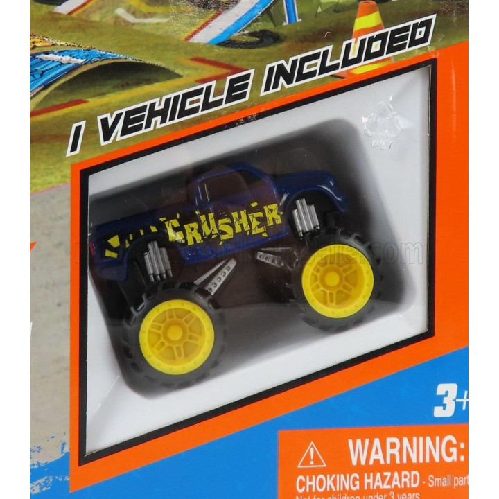 MAISTO ACCESSORIES DIORAMA - SET BUILD MONSTER TRUCK ARENA - GREY BLUE 1/43