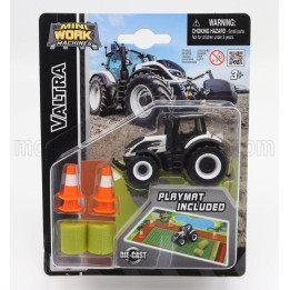 MAISTO VALTRA Q305 TRACTOR WITH PLAYMAT INCLUDED 2018 - WHITE BLACK 1/64