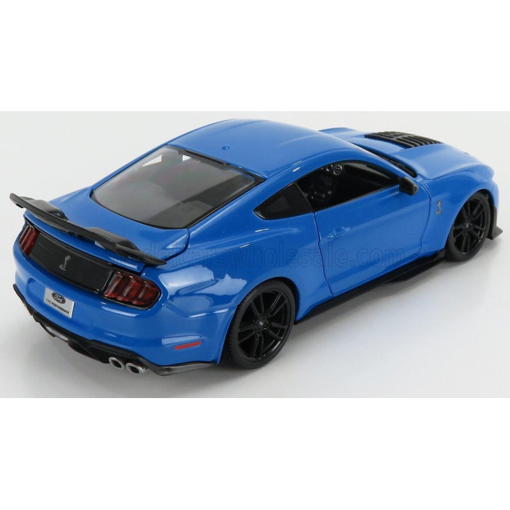 MAISTO FORD USA MUSTANG SHELBY GT500 COUPE 2020 - LIGHT BLUE 1/18