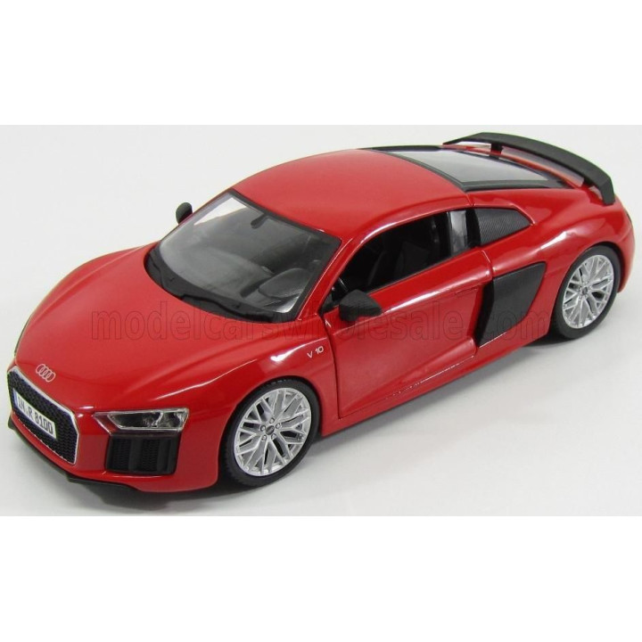 MAISTO AUDI R8 V10 PLUS COUPE 2015 - RED CARBON 1/24