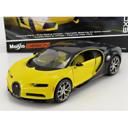 MAISTO BUGATTI CHIRON LE PATRON 2016 - YELLOW BLACK 1/24