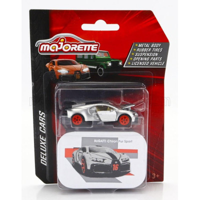 MAJORETTE BUGATTI CHIRON PUR SPORT N 16 2018 - SILVER 1/64