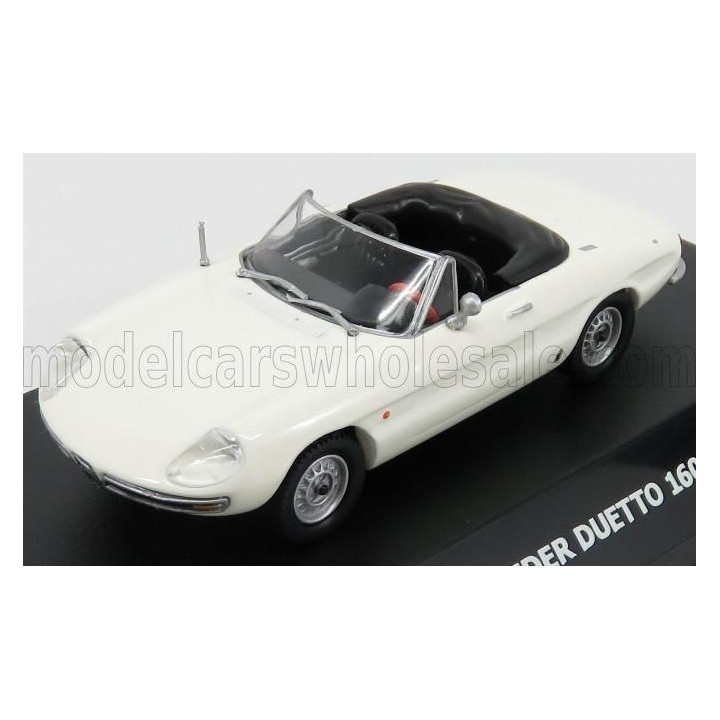 MAXI CAR ALFA ROMEO DUETTO 1600 SPIDER 1966 - WHITE 1/43