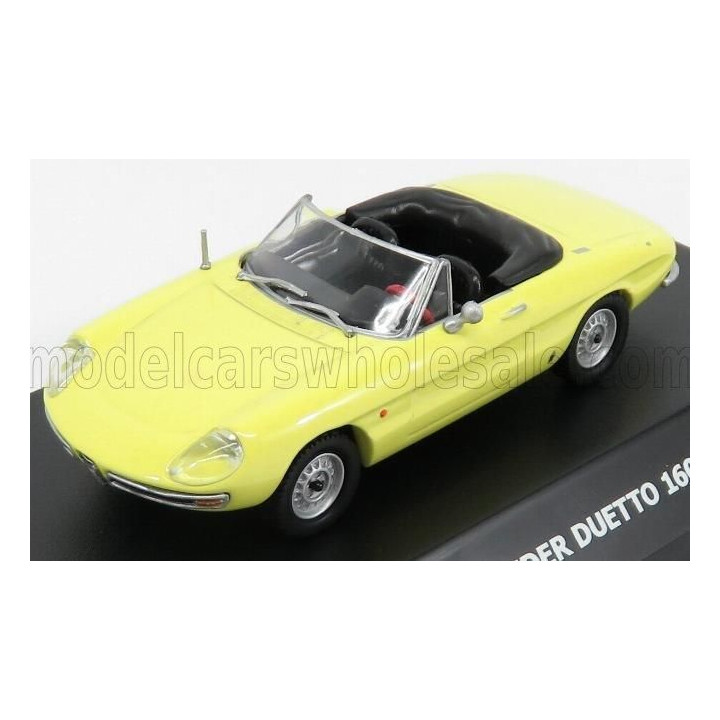 MAXI CAR ALFA ROMEO DUETTO 1600 SPIDER 1966 - YELLOW 1/43