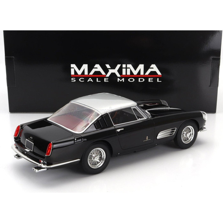 MAXIMA FERRARI 410 SUPERAMERICA III SERIES PININFARINA COUPE 1958 - BLACK SILVER 1/18