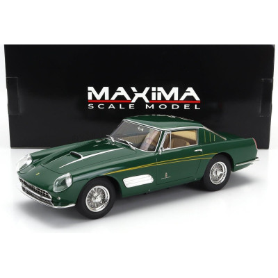 MAXIMA FERRARI 410 SUPERAMERICA III SERIES PININFARINA COUPE 1958 - GREEN 1/18