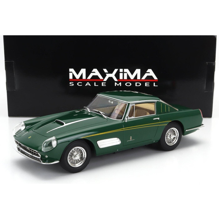 MAXIMA FERRARI 410 SUPERAMERICA III SERIES PININFARINA COUPE 1958 - GREEN 1/18
