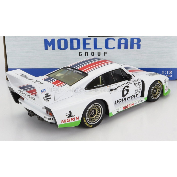 MCG PORSCHE 935J TEAM LIQUI MOLY N 6 3rd SPA FRANCORCHAMPS DRM 1980 R.STOMMELEN - WHITE GREEN 1/18