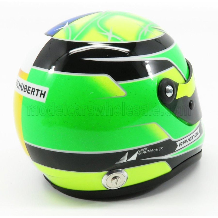 MINI HELMET SCHUBERTH HELMET F1  CASCO HELMET MILD SEVEN BENETTON B194 FORD N 5 DEMONSTRATION RUN BELGIUM SPA GP 2017 MICK SCHUM